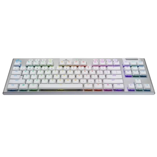 Безжична геймърска механична клавиатура Logitech G915 TKL White Lightsync RGB Tactile суичове - Gaming