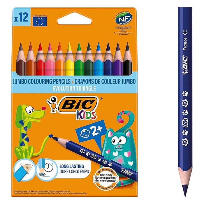 COLORED PENCILS 2+ JUMBO 12 BIS