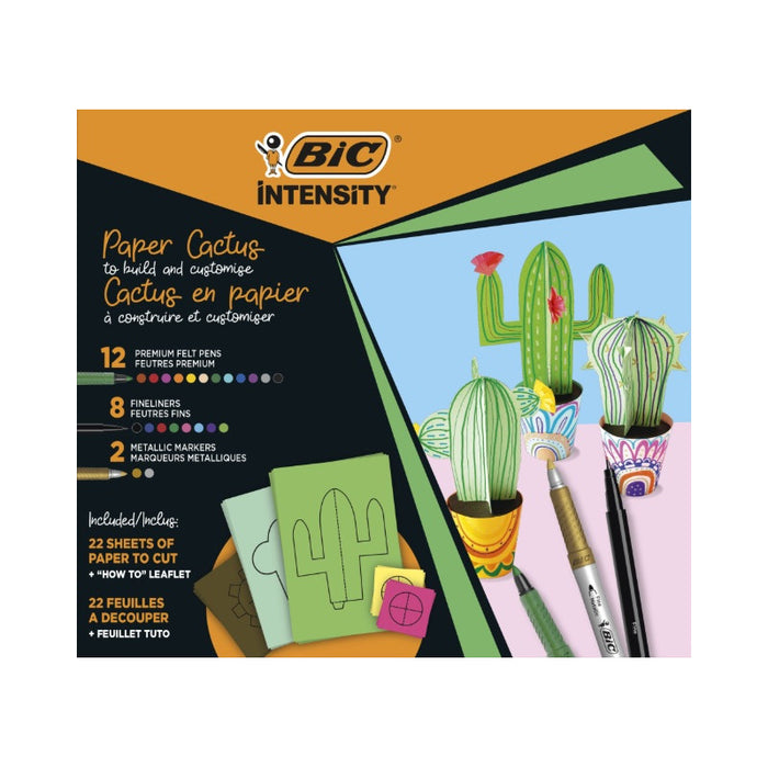 MIXED CACTUS COLORING KIT BIC