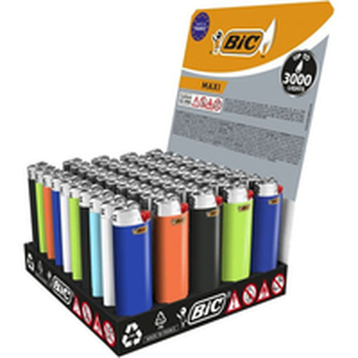 Lighter Bic Multicolour 50 Pieces 50 Units