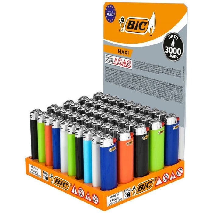 Lighter Bic Multicolour 50 Pieces 50 Units