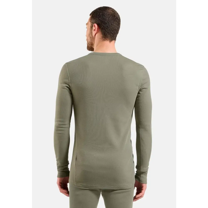 Bielizna termoaktywna z długim rękawem Odlo BL TOP crew neck l/s ACTIVE WARM roz. L Szara - Thermoactive