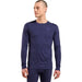 Bielizna termoaktywna z długim rękawem Odlo BL TOP crew neck l/s MERINO 200 roz. L Niebieska - Thermoactive