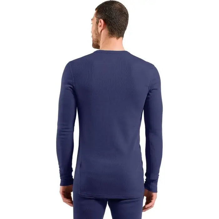 Bielizna termoaktywna z długim rękawem Odlo BL TOP crew neck l/s MERINO 260 roz. M Niebieska - Thermoactive
