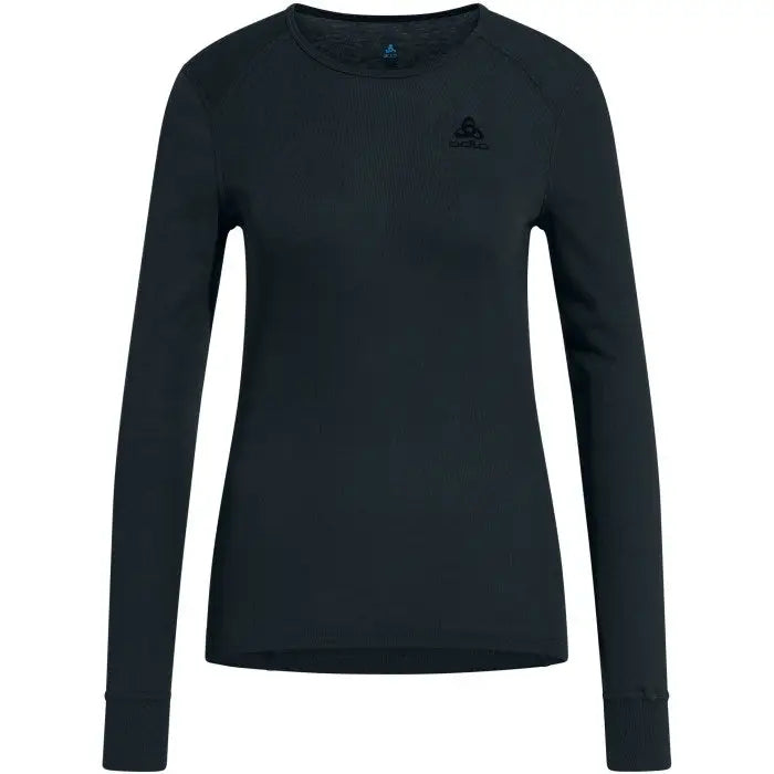 Bielizna termoaktywna z długim rękawem Odlo BL TOP crew neck l/s ACTIVE WARM roz. M Niebiesko-szara - Thermoactive