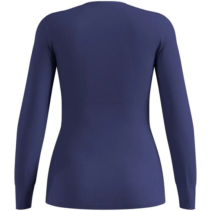 Bielizna termoaktywna z długim rękawem Odlo BL TOP crew neck s/s ACTIVE WARM roz. L Niebieska - Thermoactive