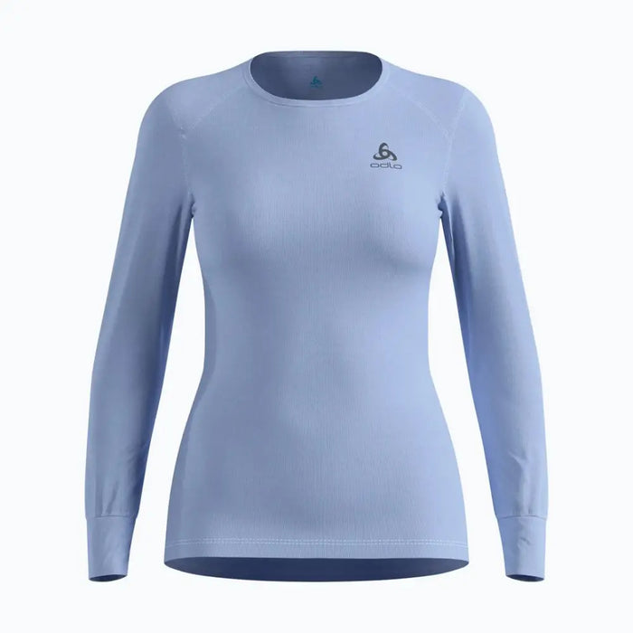 Bielizna termoaktywna z długim rękawem Odlo BL TOP crew neck s/s ACTIVE WARM roz. S Niebieska - Thermoactive