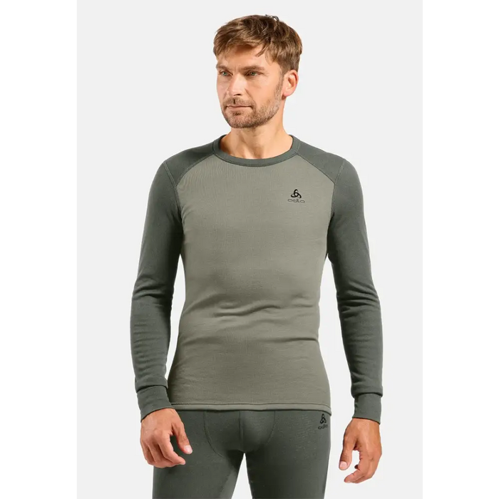 Bielizna termoaktywna - zestaw Odlo Set ACTIVE WARM Special Set roz. M Ciemnoszara - Thermoactive