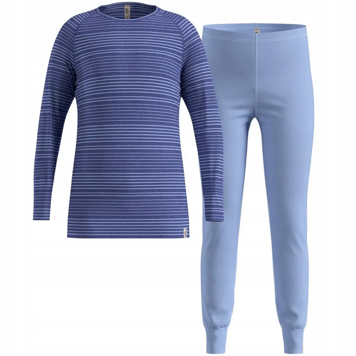 Bielizna termoaktywna - zestaw Odlo Set long ACTIVE WARM SET roz. 116cm Granatowa - Thermoactive