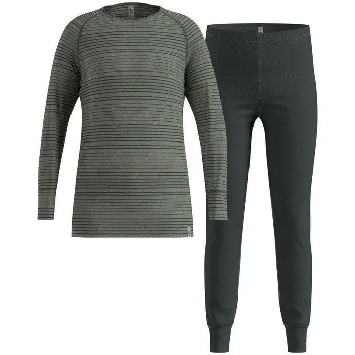Bielizna termoaktywna - zestaw Odlo Set long ACTIVE WARM SET roz. 116cm Szara - Thermoactive