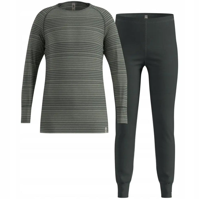 Bielizna termoaktywna - zestaw Odlo Set long ACTIVE WARM SET roz. 140cm Szara - Thermoactive