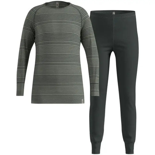 Bielizna termoaktywna - zestaw Odlo Set long ACTIVE WARM SET roz. 164cm Szara - Thermoactive