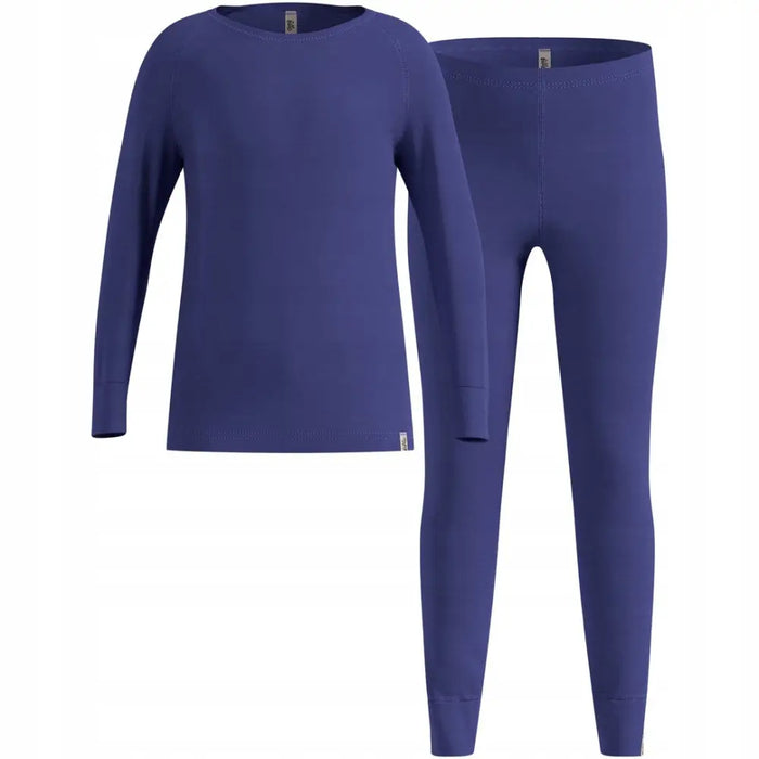Bielizna termoaktywna - zestaw Odlo Set long MERINO 200 roz. 116cm Niebieska - Thermoactive underwearODM-BTE<<<Military