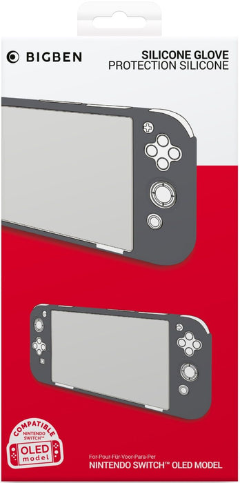 Big Ben Silicon Glove Silicone Protective Case, Gray (Nintendo Switch OLED)