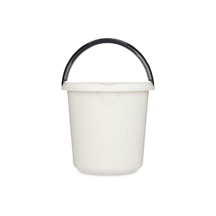 Bucket with Handle White Anthracite 10 L 30 x 28,5 x 30 cm (18 Units)