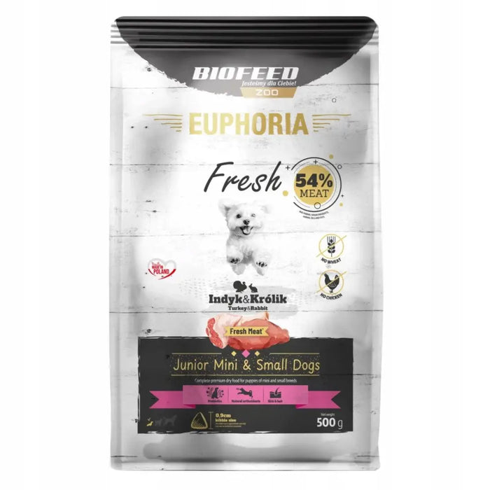 BIOFEED Euphoria Fresh Junior Turkey with rabbit XS/S - dry dog food - 500g - Dry foodDLP-KAS<<<For