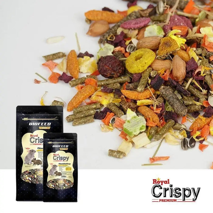 BIOFEED Royal Crispy Premium Chinchilla&Degu - food for chinchillas and degu - 750g - FodderDMZ-KAR<<<For small