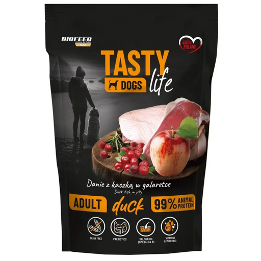 BIOFEED Tasty dog life kaczka 90% saszetka 500g - Wet foodDLP-KAM<<<For the dogDLP<<<ActionPL