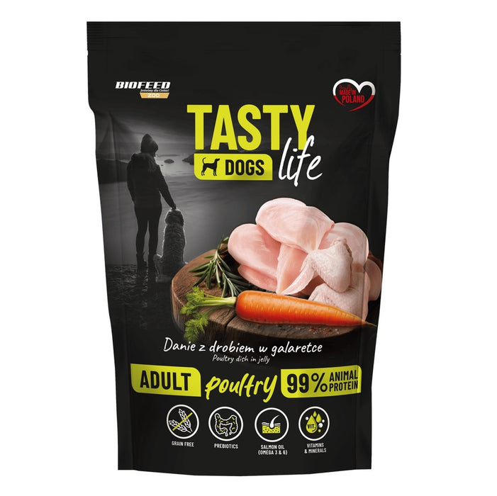 BIOFEED Tasty Dogs Life Poultry - wet dog food - 500g
