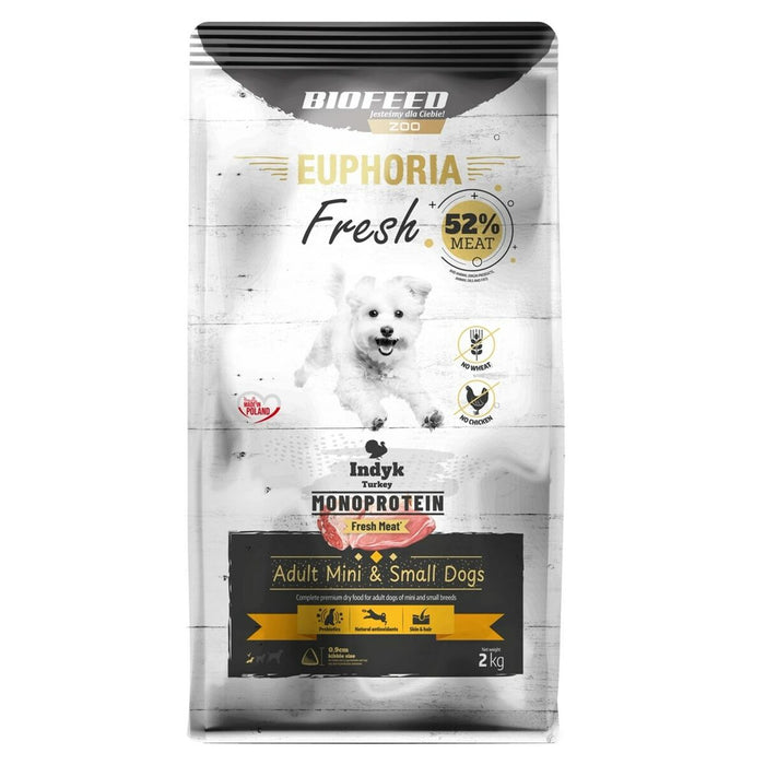 Fodder Biofeed Euphoria Fresh Adult Mini & Small Monoprotein Turkey Turkey 2 Kg Adult 2,3 Kg
