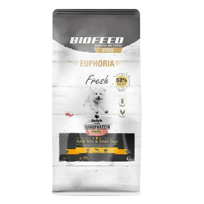 Fodder Biofeed Euphoria Fresh Adult Mini & Small Monoprotein Turkey Turkey 8 kg Adult