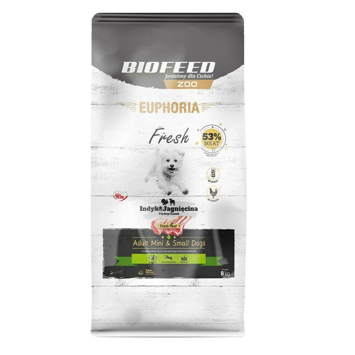 Fodder Biofeed Euphoria Fresh Adult Mini & Small Turkey with lamb Turkey 8 kg Adult