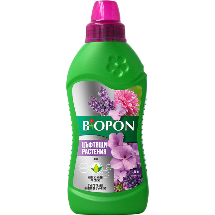 LIQUID FERTILIZER FOR FLOWERING PLANTS 0.5L BIOPON