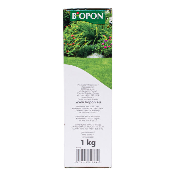 SOLID FERTILIZER FOR GRASS CARPETS AGAINST WEEDS 1KG BIOPON