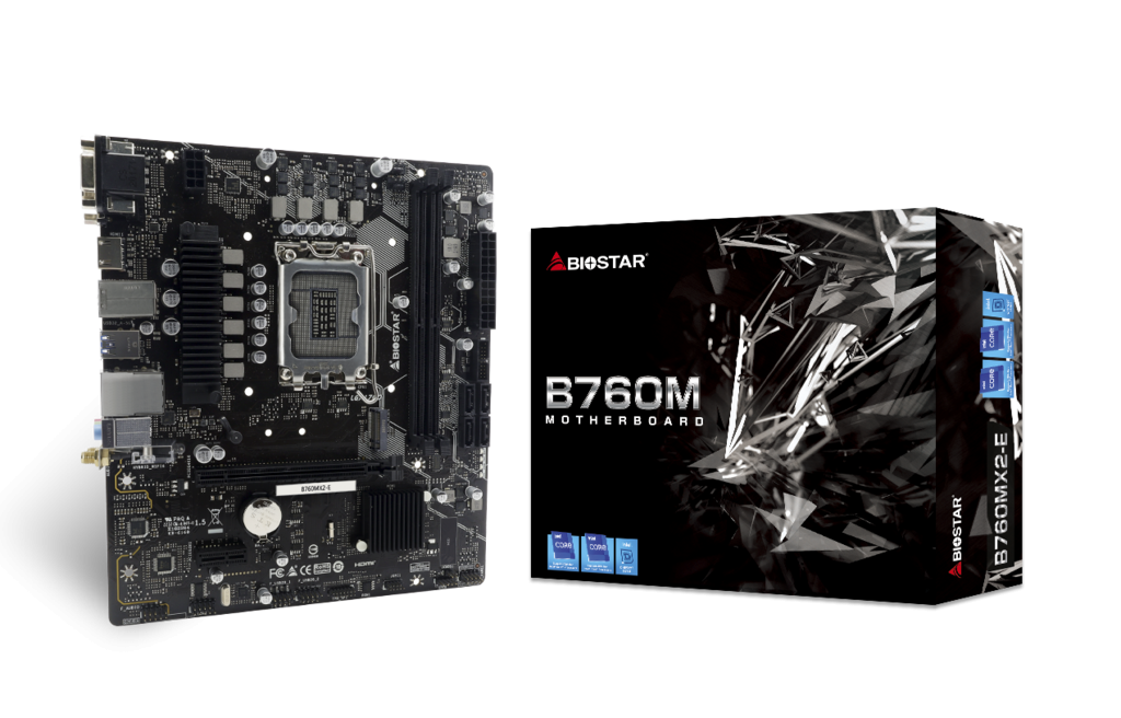 Biostar B760MX2-E D4 motherboard Intel B760 LGA 1700 micro ATX