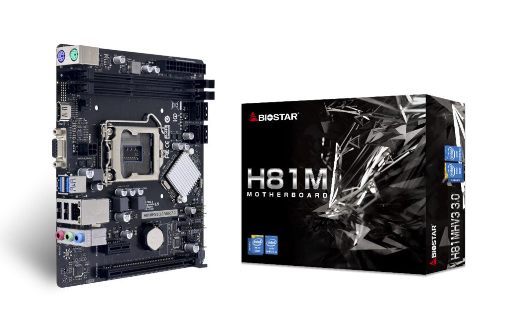 Motherboard BIOSTAR H81MHV3, Intel H81, sock. 1150, Ver 7.3