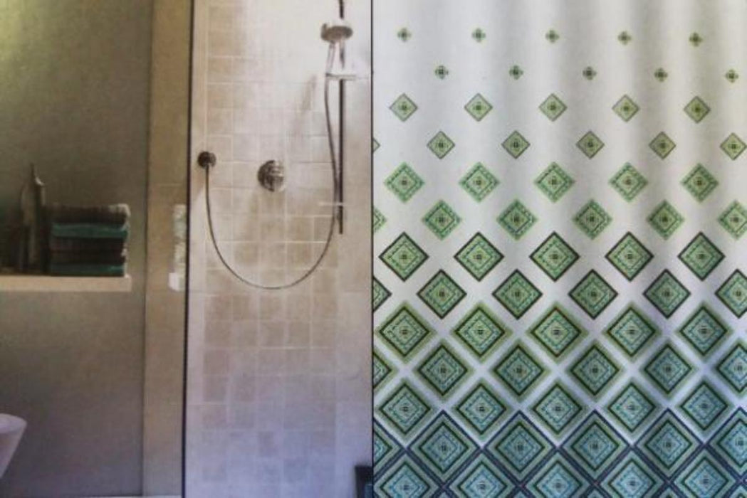 BATHROOM CURTAIN PEVA ORIENT WITH 12 HOOKS
