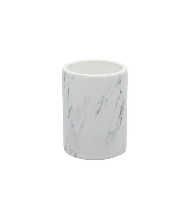 VILLA WHITE MARBLE TOOTHBRUSH GLASS