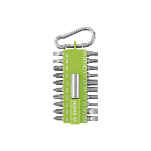 BIT SET 21 PIECES WITH BOSCH CARABINER - Битове и накрайници<<<Консумативи за електроинструменти<<<Инструменти и