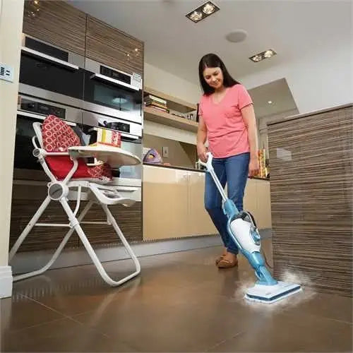 Black & Decker 9IN1 Steam-mop Steam mop 0.5 L 1300 W Turquoise White - Steam mopsAGD-MOP<<<Home Appliance