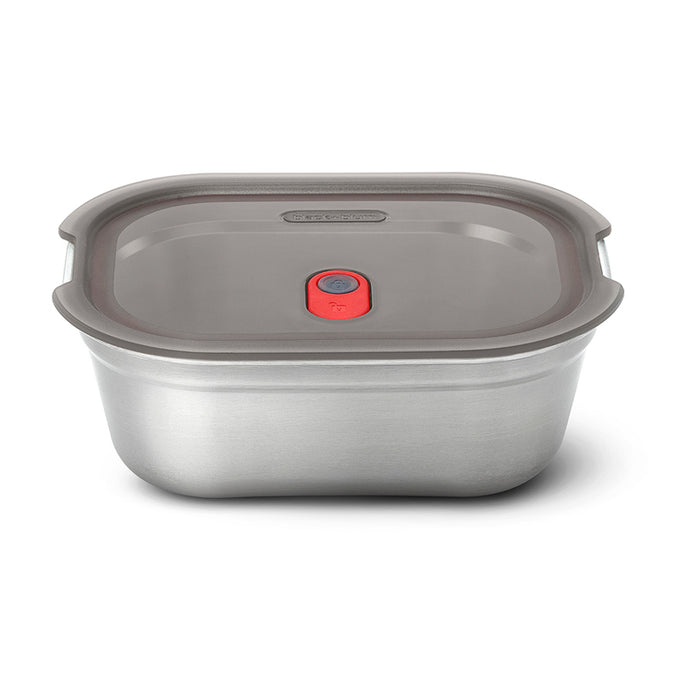 FOOD BOX STEEL WITH VACUUM 1.2L BLACK+BLUM