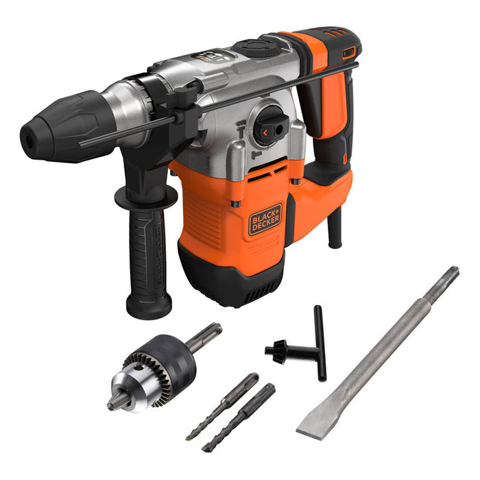 PERFORATOR BLACK&DECKER BEHS03K-QS 3.70 J, SDS PLUS, 1250 W, SUITCASE