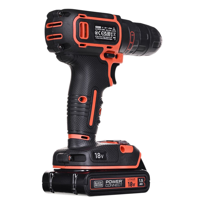 Black & Decker BDCDC18 drill 650 RPM Black, Orange