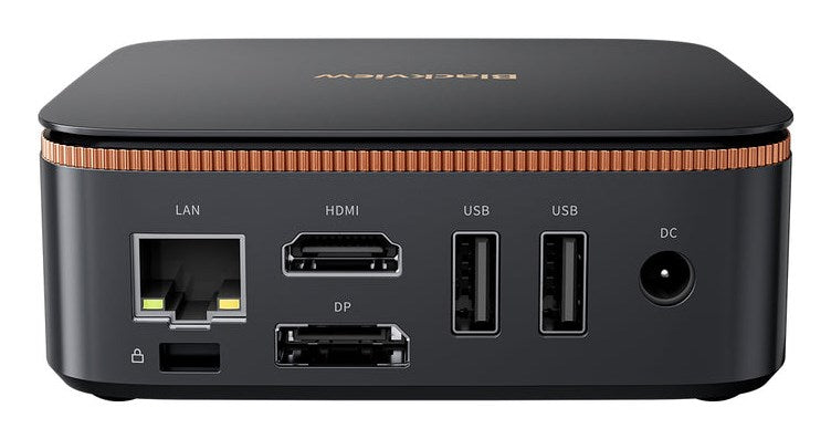 Blackview MP20 Mini PC with Ryzen 3 3300U, 8GB RAM, 256GB SSD, Windows 11 Pro, black