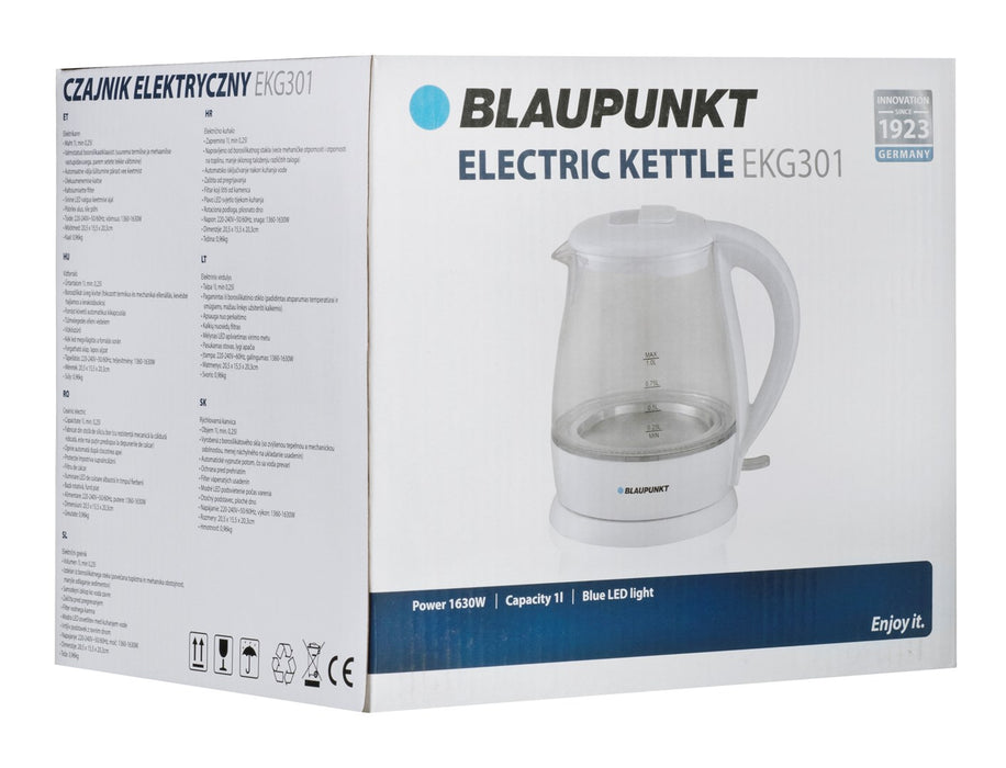 Blaupunkt EKG301 electric kettle 1 L 1630 W White