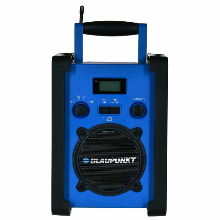 Mobile radio BLAUPUNKT PP30BT JOBSITE Construction radio Blue, Black