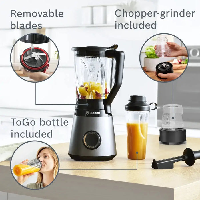Blender Bosch MMB6177S - Кухненски уреди<<<BOSCH дребна електродомакинска техника<<<BOSCH<<<PolyComp&&&Блендери<<<За