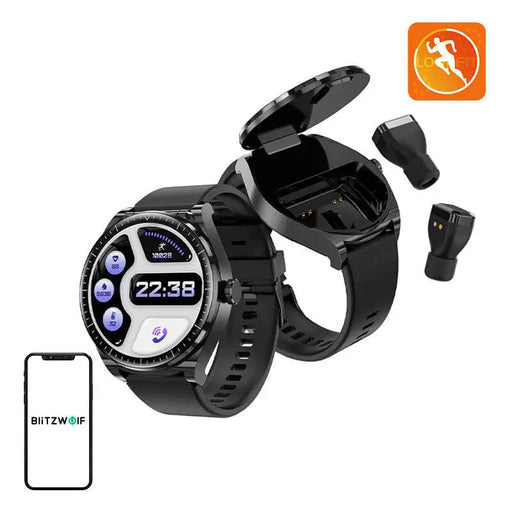BlitzWolf BW-HW1 smartwatch + TWS headphones (black) - Smartwatches<<<Smartwatches<<<InnproXML
