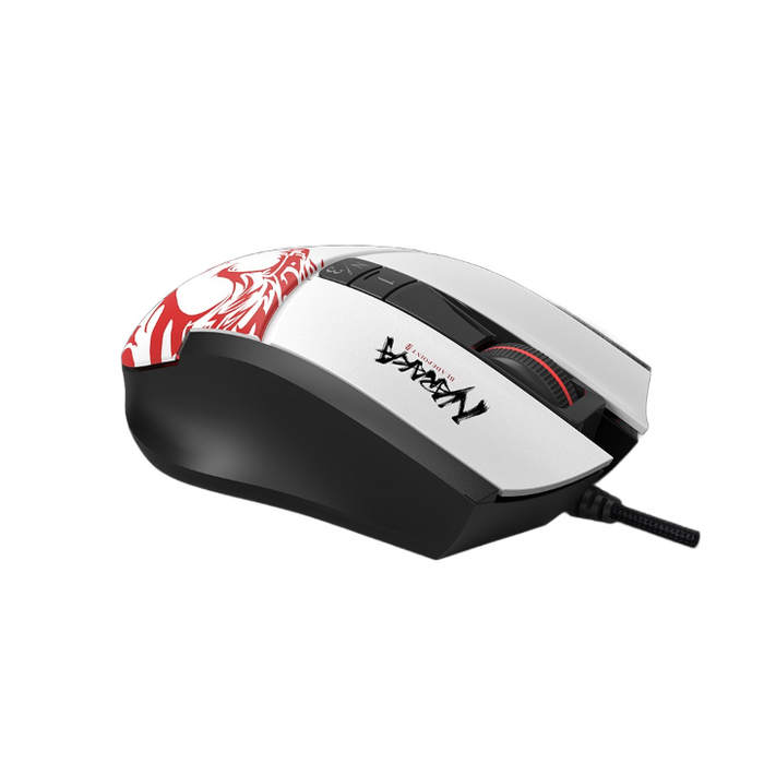 Gaming mouse A4tech bloody L65 Max, Wired, 12000 cpi, Naraka, Black/White