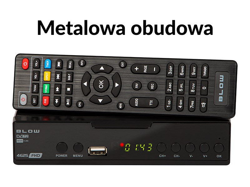 DVB-T2 decoder BLOW 4625FHD H.265 H.265 V2 tuner