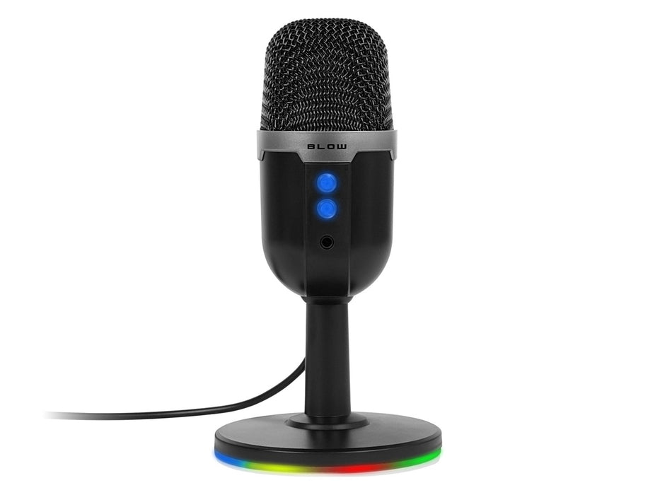 Studio microphone with BLOW LED stand