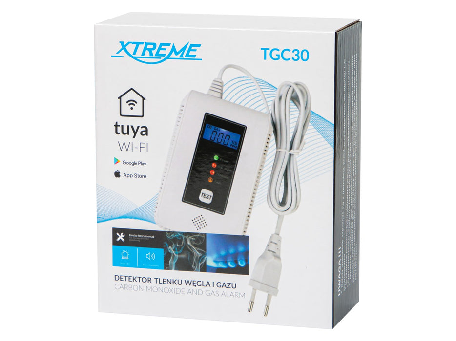 TGC30 WiFi Tuya carbon monoxide and gas detector