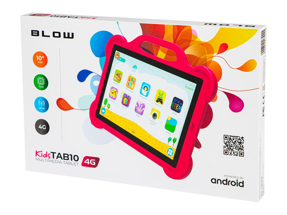Tablet KidsTAB10 4G BLOW 4/64GB pink + case