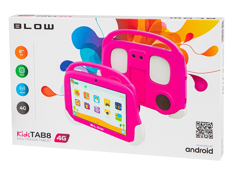 Tablet KidsTAB8 4G BLOW 4/64GB pink + case