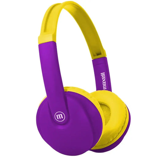Bluetooth children’s headphones Maxell KIDZ HP-BT350 Small size Violet/Yellow - Bluetooth слушалки<<<Мобилни телефони и