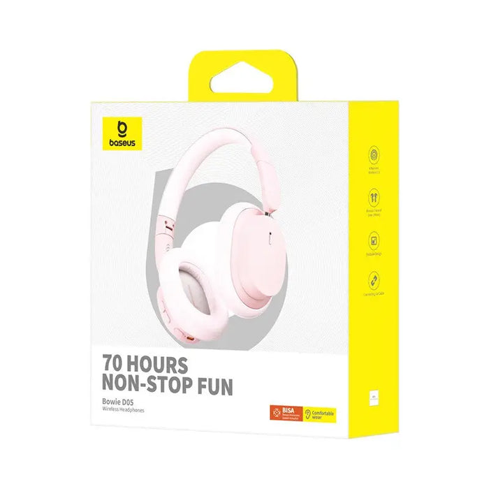 Bluetooth Headband Headphones Baseus Bowie D05 Pink (Pink) - Bluetooth headsetsAKG-SBL<<<GSM